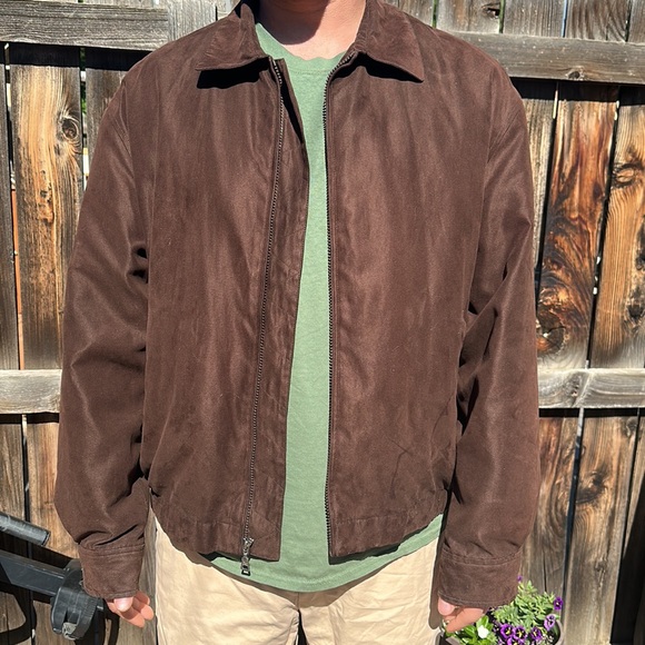 Jos A Bank Brown Suede Men’s Jacket - Picture 1 of 10